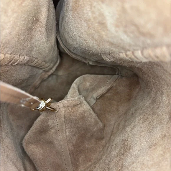 Haute Hippie Suede Shoulder Hobo Festival Bag - Picture 11 of 13